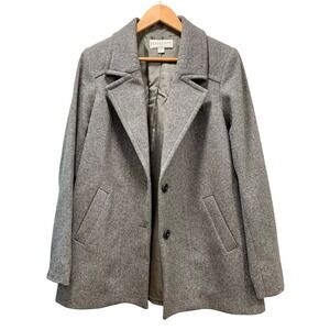 Pendleton Wool Blend Grey Peacoat Jacket Women's Size Medium